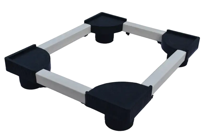 CNS PVC Adjustable Appliance Stand - Lightweight Durable Stand for Washing Machines and Refrigerators
